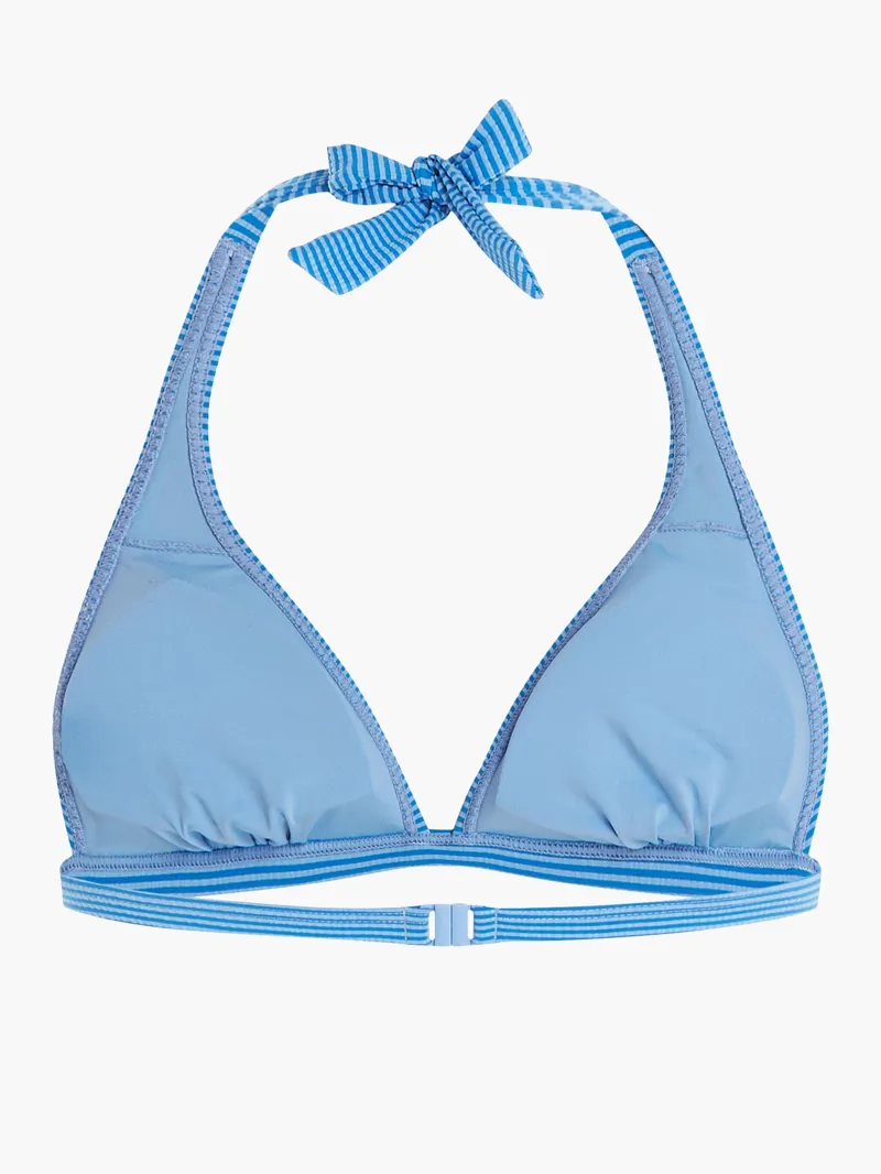 Protest Mixalysa Halter Neck Bikini Top Havasublue-4